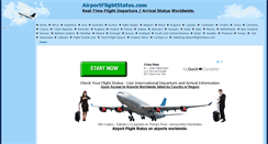 Desktop Screenshot of airportflightstatus.com