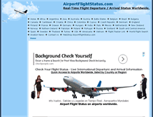 Tablet Screenshot of airportflightstatus.com